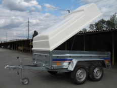 Крышка из стеклопластика (h500) на прицеп 2400 х 1400 мм